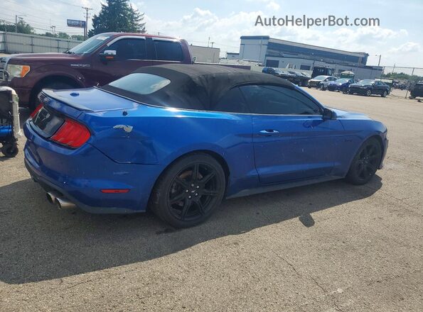1FATP8FFXJ5112060 2018 FORD MUSTANG Blue Tył prawy