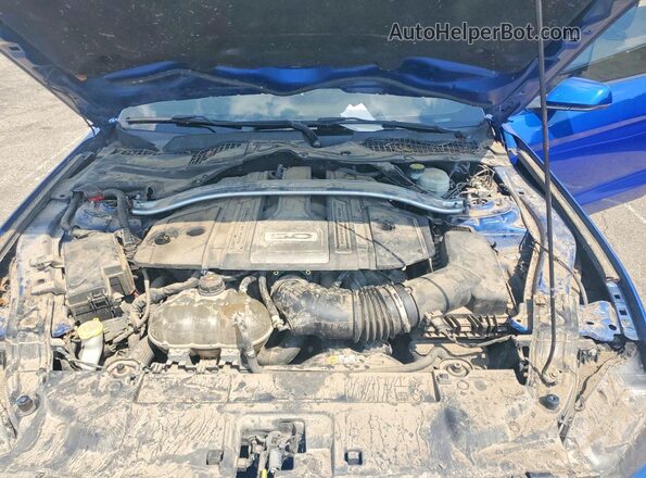 1FATP8FFXJ5112060 2018 FORD MUSTANG Blue Widok wnętrza z tyłu