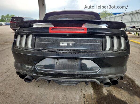 1FATP8FFXK5170316 2019 FORD MUSTANG Black უკანა ხედი