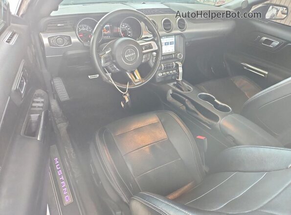 1FATP8FFXK5170316 2019 FORD MUSTANG Black წინა პანელის ხედი