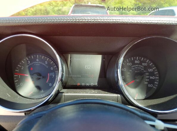 1FATP8UH0G5292193 2016 FORD MUSTANG Orange Vista del cuadro de instrumentos