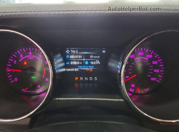 1FATP8UH1G5291702 2016 FORD MUSTANG Gray ხელსაწყოთა პანელის ხედი