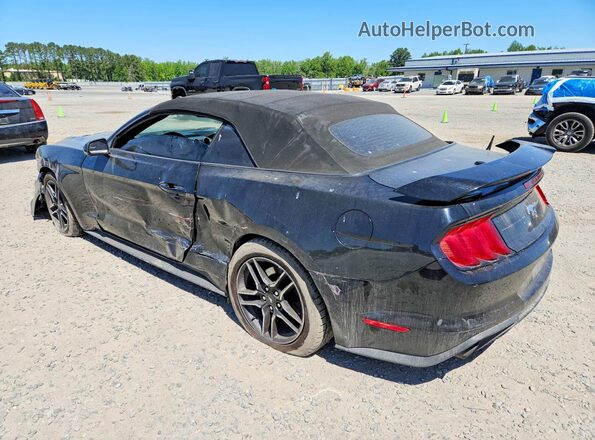 1FATP8UH1J5143511 2018 FORD MUSTANG Черный Задняя левая четверть