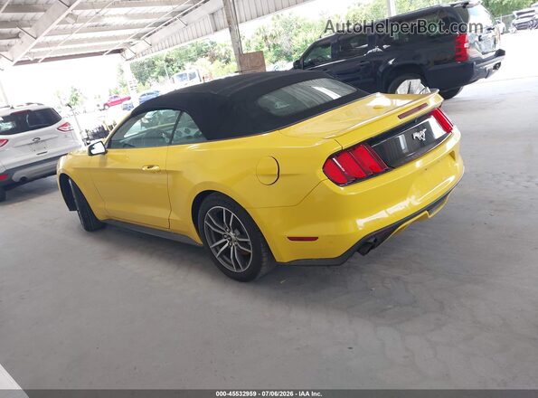1FATP8UH2G5281325 2016 FORD MUSTANG Yellow Հետևի ձախ