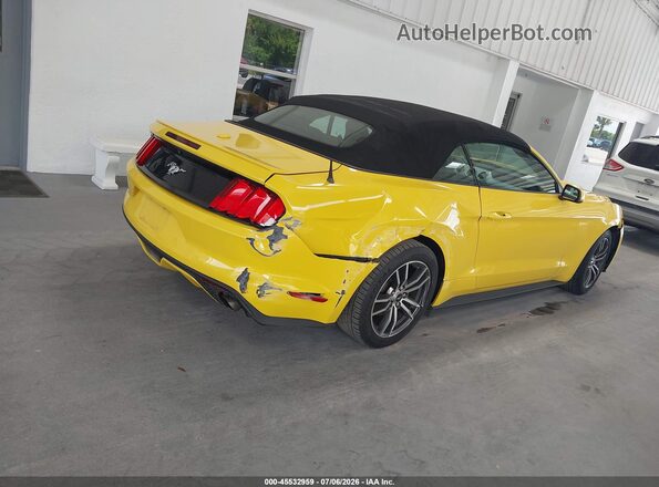 1FATP8UH2G5281325 2016 FORD MUSTANG Yellow Հետևի աջ
