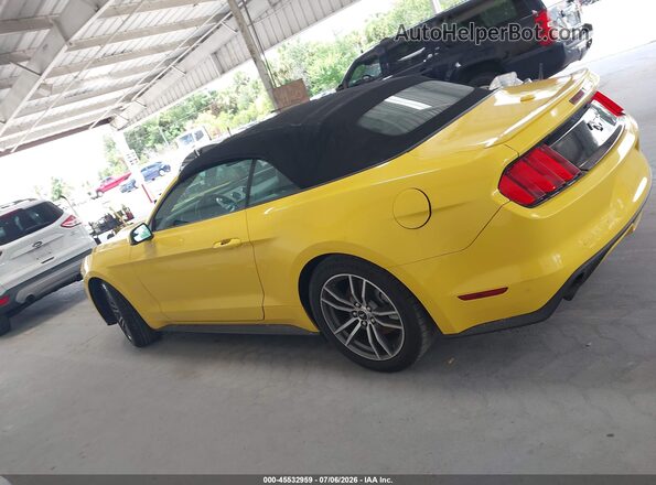 1FATP8UH2G5281325 2016 FORD MUSTANG Yellow Սալոնի 360 աստիճան տեսք