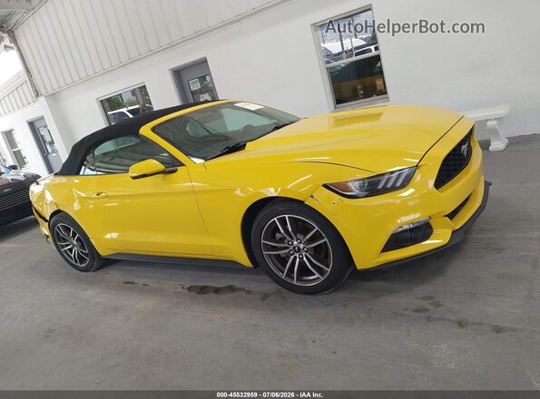 1FATP8UH2G5281325 2016 FORD MUSTANG Yellow Սալոնի հետևի տեսք