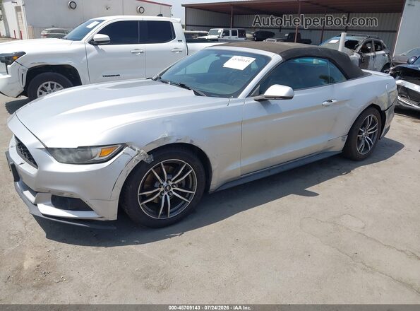 1FATP8UH2H5273064 2017 FORD MUSTANG Серебряный Передняя левая четверть