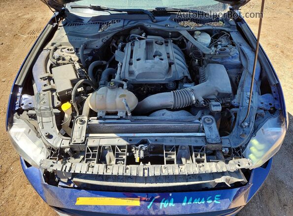 1FATP8UH2J5157062 2018 FORD MUSTANG Blue Vista interior trasera