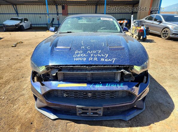 1FATP8UH2J5157062 2018 FORD MUSTANG Blue Vista frontal