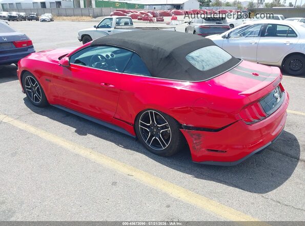 1FATP8UH2K5205371 2019 FORD MUSTANG Red უკანა მარცხენა