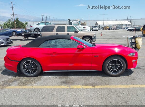1FATP8UH2K5205371 2019 FORD MUSTANG Red უკანა სალონის ხედი