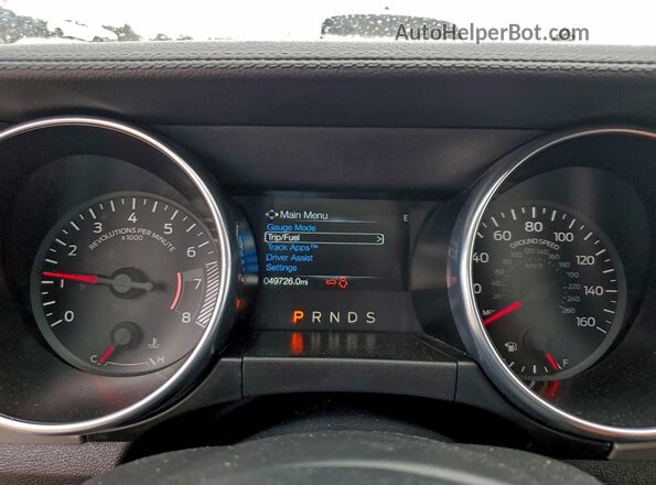 1FATP8UH2P5107898 2023 FORD MUSTANG White Instrument cluster view