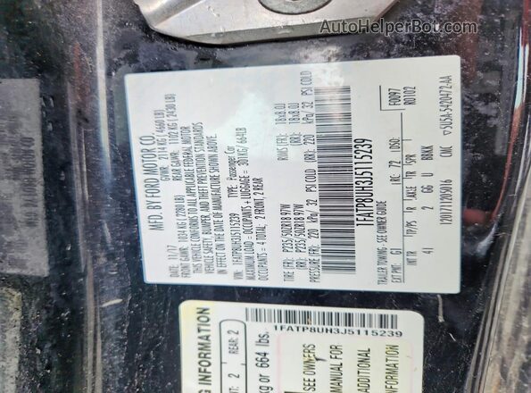 1FATP8UH3J5115239 2018 FORD MUSTANG Black Engine compartment view