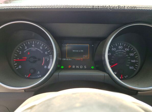 1FATP8UH3K5116263 2019 FORD MUSTANG Red Vista del cuadro de instrumentos