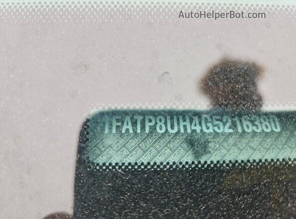 1FATP8UH4G5216380 2016 FORD MUSTANG Silver Вид підкапотного простору