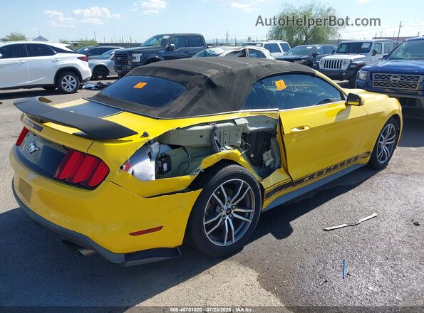 1FATP8UH4G5231784 2016 FORD MUSTANG Желтый Задняя правая четверть