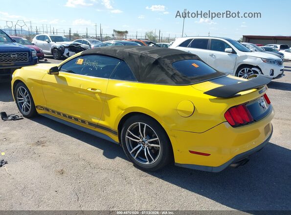 1FATP8UH4G5231784 2016 FORD MUSTANG Желтый Задняя левая четверть