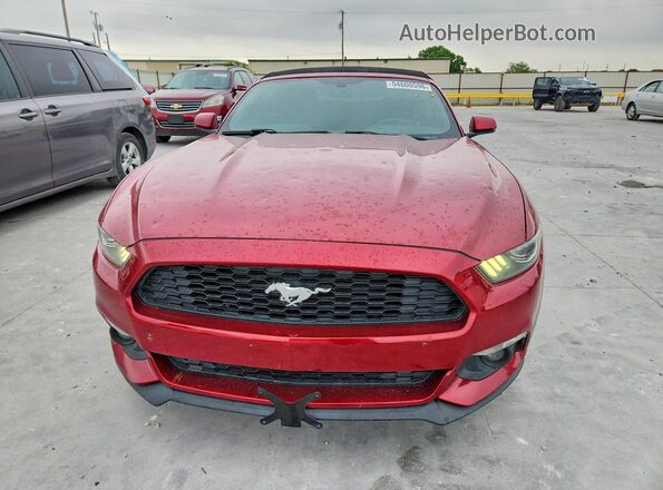 1FATP8UH4G5260492 2016 FORD MUSTANG Red Widok z przodu