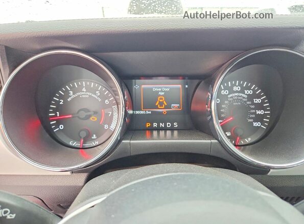 1FATP8UH4G5260492 2016 FORD MUSTANG Red Widok zestawu wskaźników