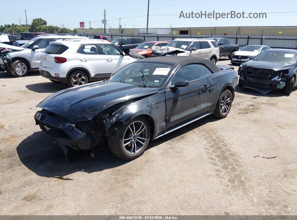 1FATP8UH4H5295308 2017 FORD MUSTANG Black Передня ліва чверть