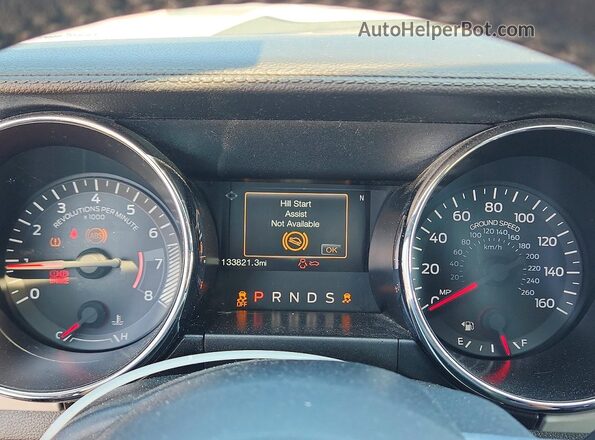1FATP8UH4H5324273 2017 FORD MUSTANG White Instrument cluster view