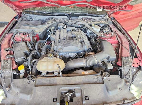 1FATP8UH4J5101415 2018 FORD MUSTANG Red Սալոնի հետևի տեսք