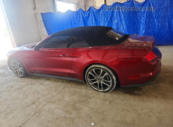 1FATP8UH4J5101415 2018 FORD MUSTANG Red Հետևի ձախ