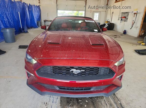 1FATP8UH4J5101415 2018 FORD MUSTANG Red Դիմացի տեսք