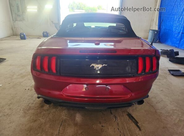 1FATP8UH4J5101415 2018 FORD MUSTANG Red Հետևի տեսք
