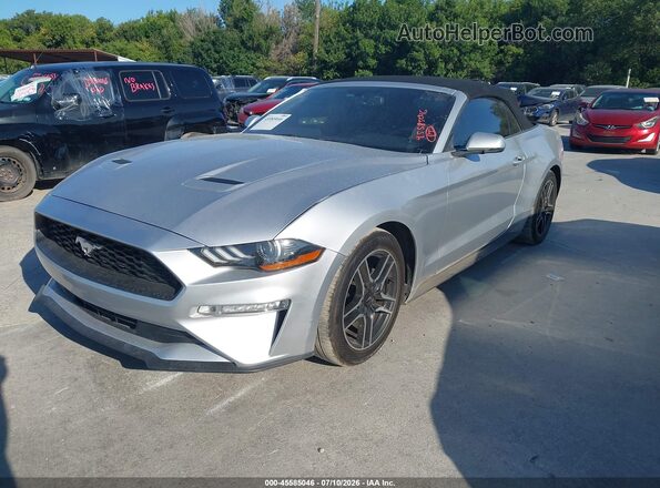 1FATP8UH4K5162300 2019 FORD MUSTANG Gray Vista tres cuartos delantera izquierda