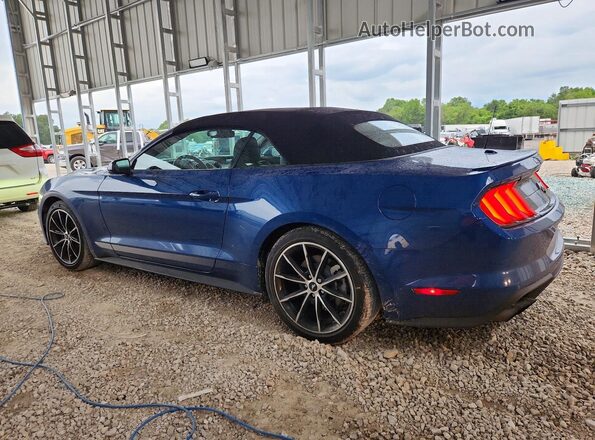 1FATP8UH4N5130113 2022 FORD MUSTANG Blue Rear left