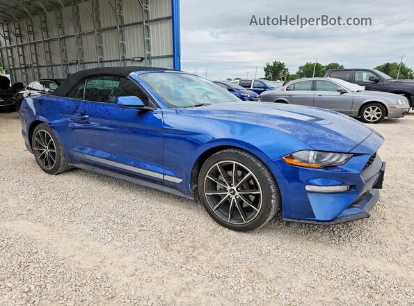 1FATP8UH4N5130113 2022 FORD MUSTANG Blue Front right