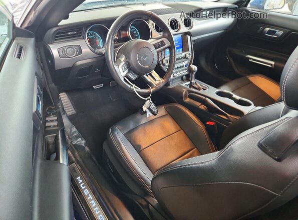 1FATP8UH4N5130113 2022 FORD MUSTANG Blue Dashboard view