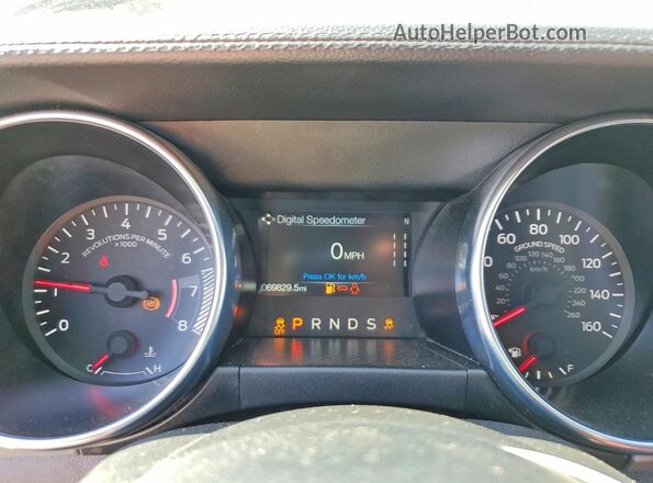 1FATP8UH4P5103173 2023 FORD MUSTANG Black Instrument cluster view