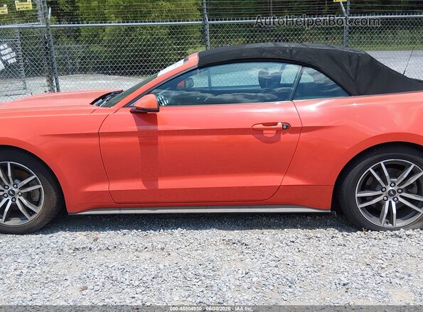 1FATP8UH5G5217151 2016 FORD MUSTANG Orange Widok wnętrza 360 stopni