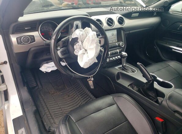 1FATP8UH5K5149149 2019 FORD MUSTANG White წინა პანელის ხედი