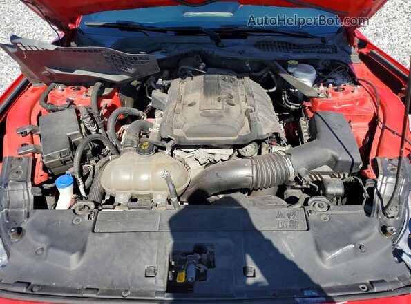 1FATP8UH5L5137696 2020 FORD MUSTANG Red უკანა სალონის ხედი