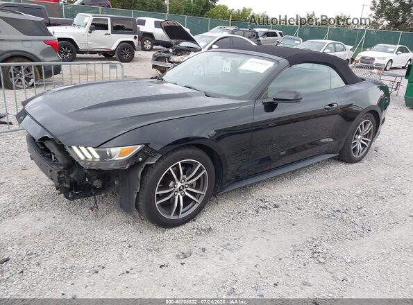 1FATP8UH6H5307538 2017 FORD MUSTANG Black Przód lewy