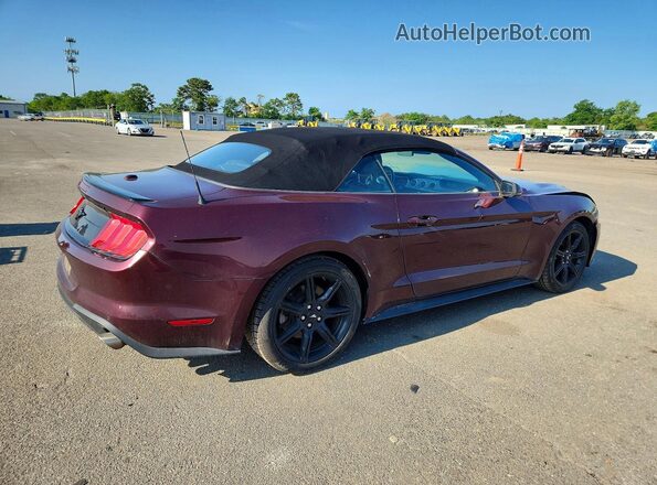 1FATP8UH6J5174642 2018 FORD MUSTANG Бордовый Задняя правая четверть