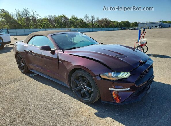 1FATP8UH6J5174642 2018 FORD MUSTANG Бордовый Передняя правая четверть