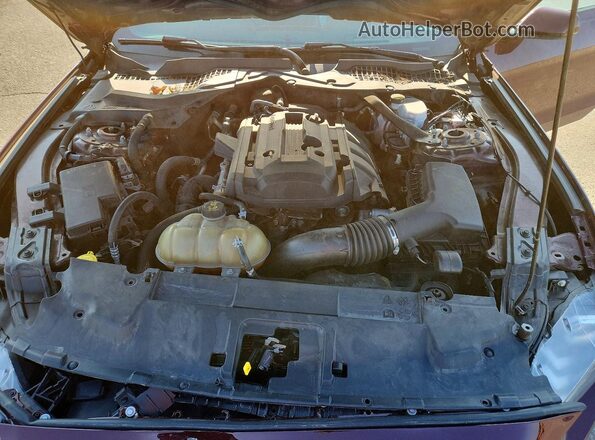 1FATP8UH6J5174642 2018 FORD MUSTANG Бордовый Вид задней части салона