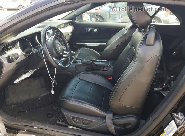 1FATP8UH6N5107979 2022 FORD MUSTANG Black წინა სალონის ხედი
