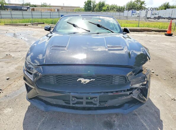 1FATP8UH6N5107979 2022 FORD MUSTANG Black წინა ხედი