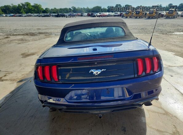 1FAT8UH7J5128933 2018 FORD MUSTANG Синий Вид сзади