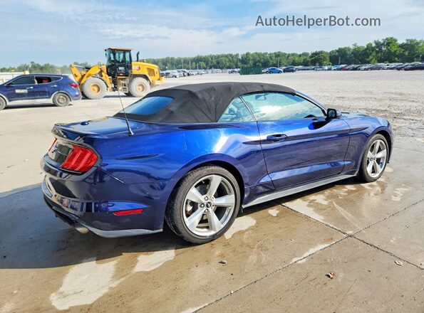 1FAT8UH7J5128933 2018 FORD MUSTANG Синий Задняя правая четверть