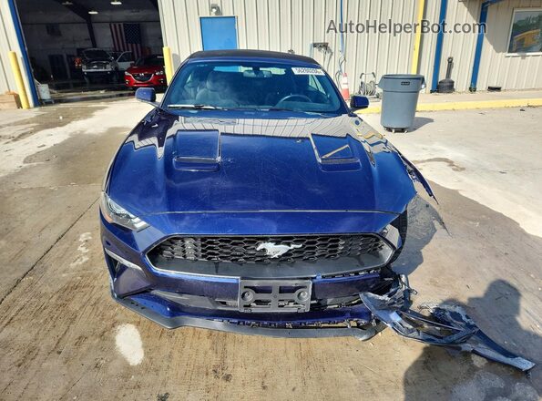 1FAT8UH7J5128933 2018 FORD MUSTANG Синий Вид спереди