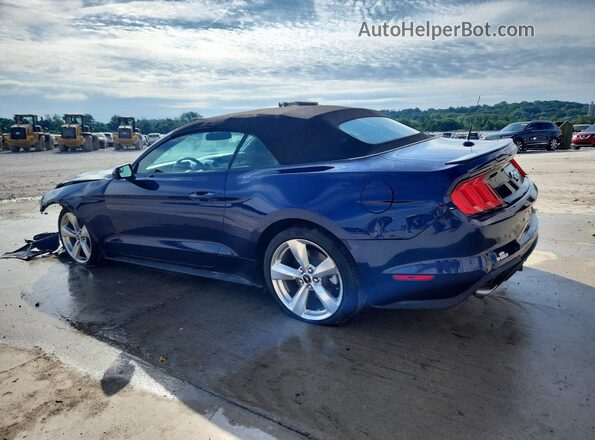 1FAT8UH7J5128933 2018 FORD MUSTANG Синий Задняя левая четверть