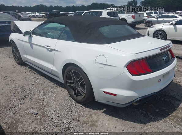 1FATP8UH7J5138684 2018 FORD MUSTANG White Trasero izquierdo