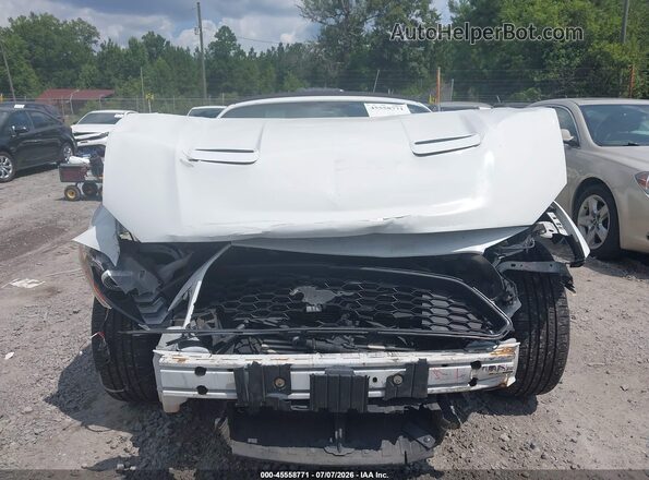 1FATP8UH7J5138684 2018 FORD MUSTANG White Vista del cuadro de instrumentos